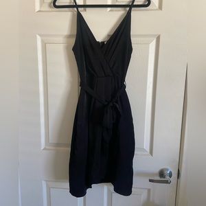 Black Spaghetti Strap Cocktail Dress